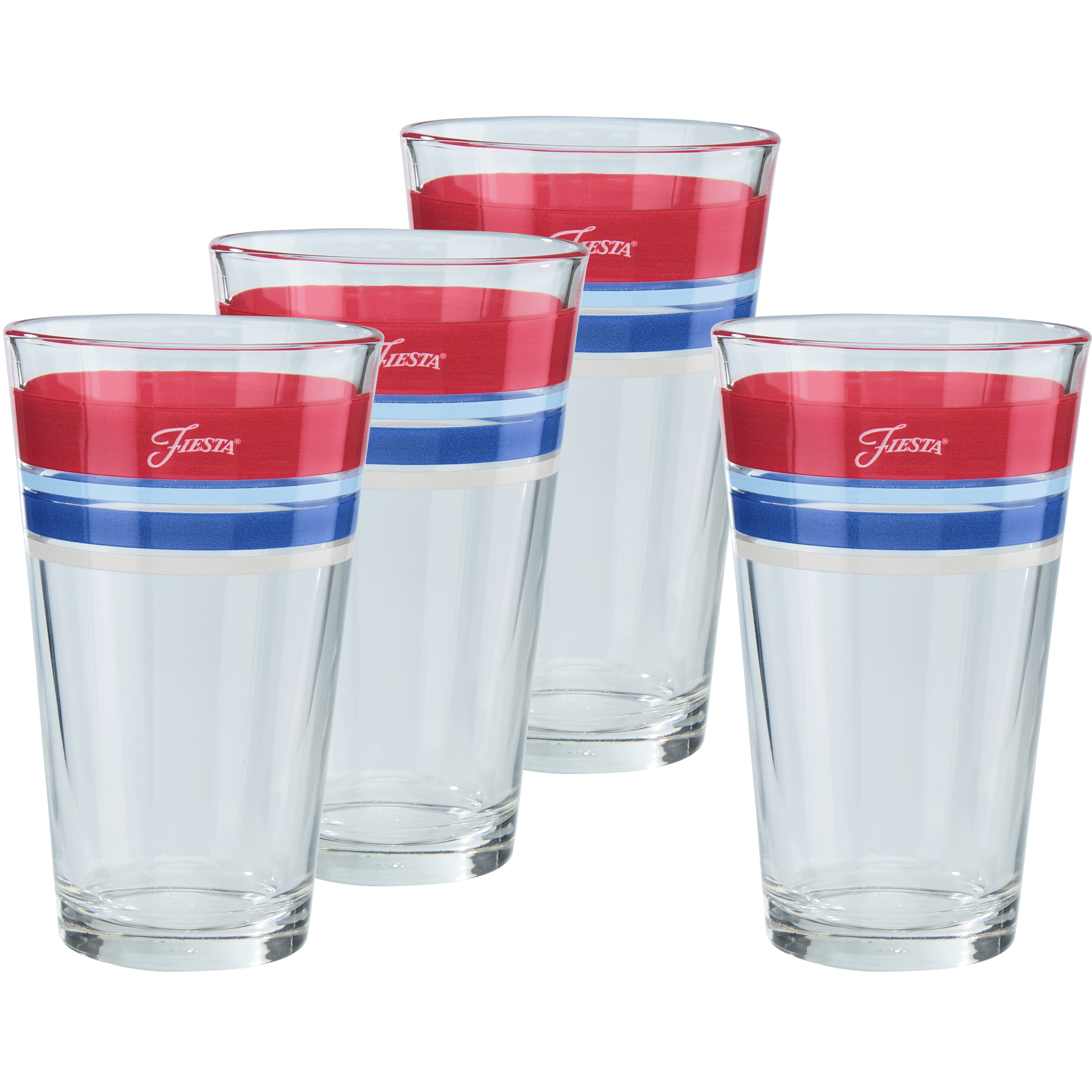 Fiesta Dinnerware - Americana 16 oz. Edgeline Cooler Glass - Set of 4