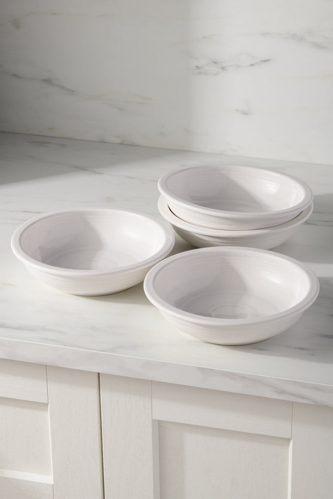 Fiesta Dinnerware - White Set of 4 Classic Rim 8 3/8-Inch 34OZ Pasta Bowls - Image 2