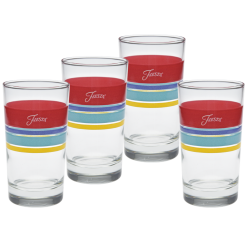 Fiesta Dinnerware - Vibrant 7 oz. Edgeline Juice Glass, Set of 4