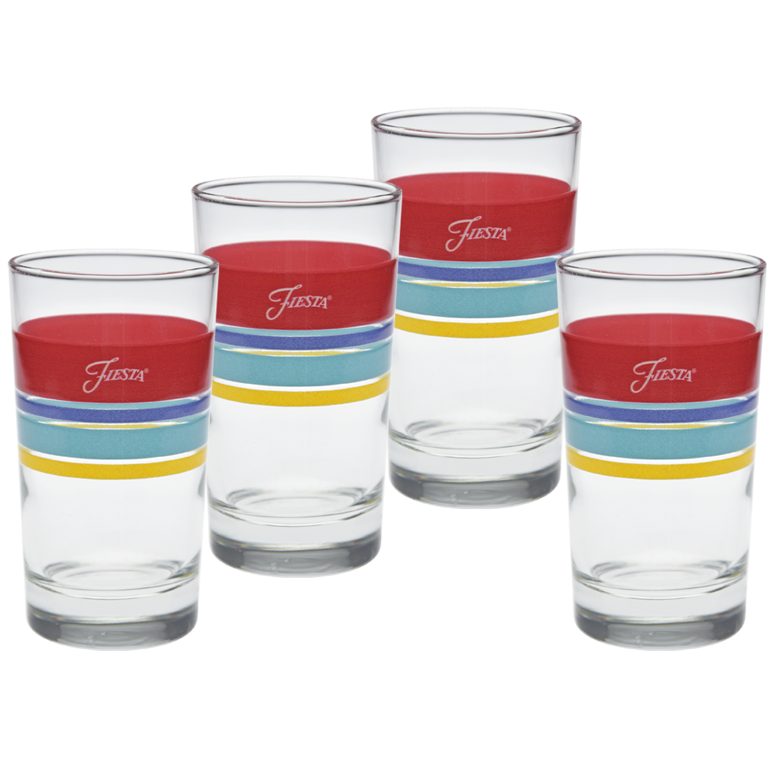 Fiesta Dinnerware - Vibrant 7 oz. Edgeline Juice Glass, Set of 4