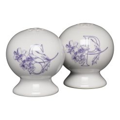 Fiesta Dinnerware - Botanical Floral Lavender 2 5/8 Inch Salt and Pepper Shaker Set