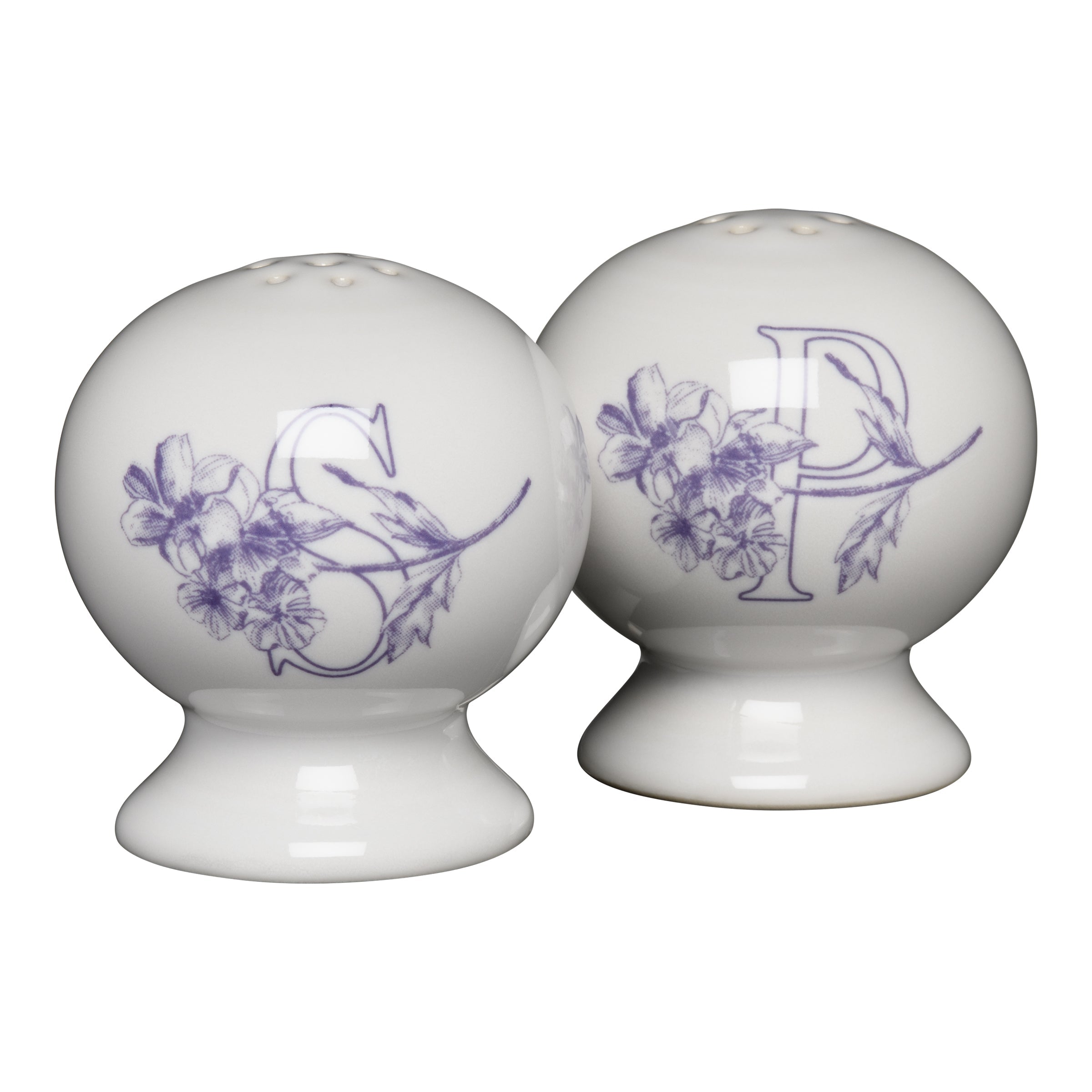 Fiesta Dinnerware - Botanical Floral Lavender 2 5/8 Inch Salt and Pepper Shaker Set