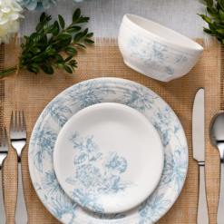 Alternative view of Fiesta Dinnerware - Botanical Floral Sky Classic Rim 7 1/4 Inch Salad Plate