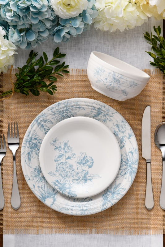 Fiesta Dinnerware - Botanical Floral Sky Classic Rim 7 1/4 Inch Salad Plate - Image 2
