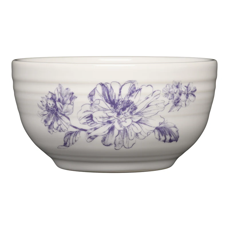 Botanical Floral Lavender Bistro Coupe 5 1/2 Inch Cereal Bowl