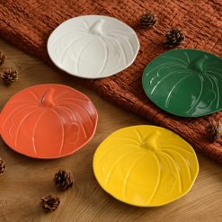 Alternative view of Fiesta Dinnerware - Pumpkin Shaped Plate 8 1/2 Inch
