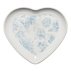 Fiesta Dinnerware - New Retired Fiesta Botanical Floral 9 Inch Heart Shaped Plate