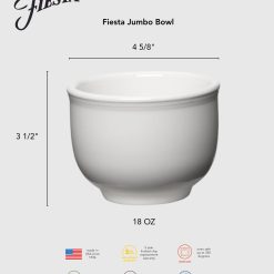 Alternative view of Fiesta Dinnerware - Retired Fiesta 4 5/8 Inch Jumbo Bowl 18 OZ