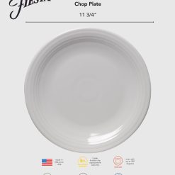 Alternative view of Fiesta Dinnerware - Classic Rim Chop Plate 11 3/4 Inch Foundry