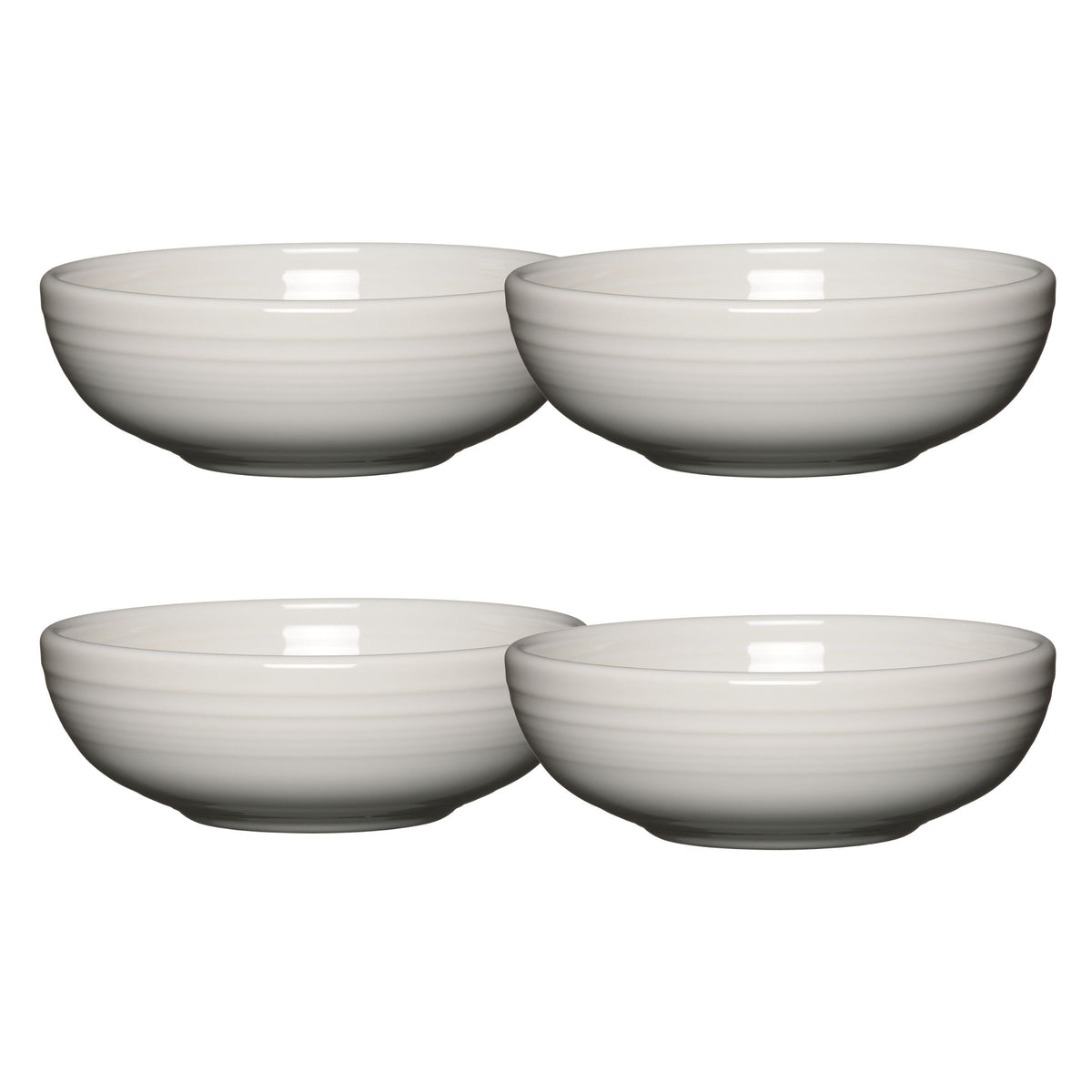 Fiesta Dinnerware - White Set of 4 Bistro Coupe 7 5/8-Inch 38OZ Medium Bowls