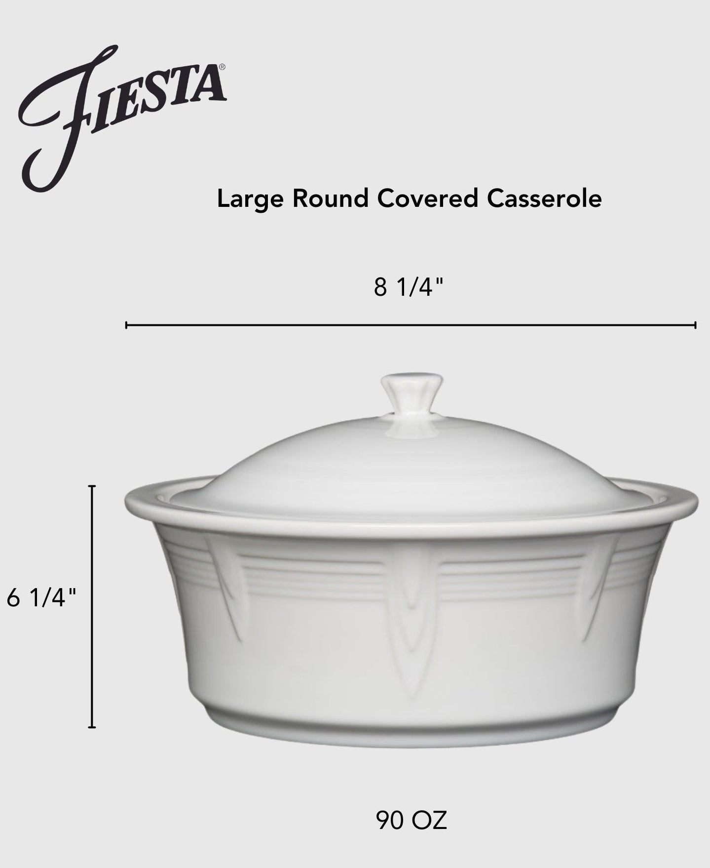 Fiesta Dinnerware - Large 10 Inch Round Covered Casserole 2.8 Quart - Image 4