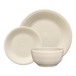 Fiesta Dinnerware - Linen Classic Bistro 3-Piece Place Setting, Service for 1