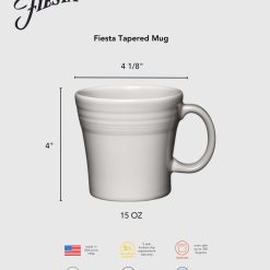 Alternative view of Fiesta Dinnerware - White 15 OZ Set of 4 Tapered Mugs