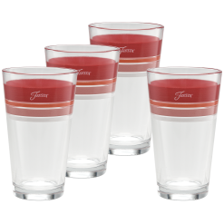 Fiesta Dinnerware - Horizon Sunset 16 oz. Edgeline Cooler Glass Mixed - Set of 4