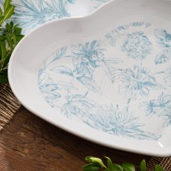 Alternative view of Fiesta Dinnerware - New Retired Fiesta Botanical Floral 9 Inch Heart Shaped Plate