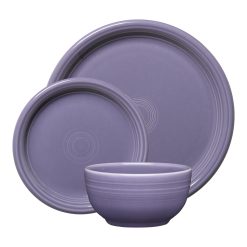 Fiesta Dinnerware - Lavender Bistro Coupe 3-Piece Place Setting, Service for 1