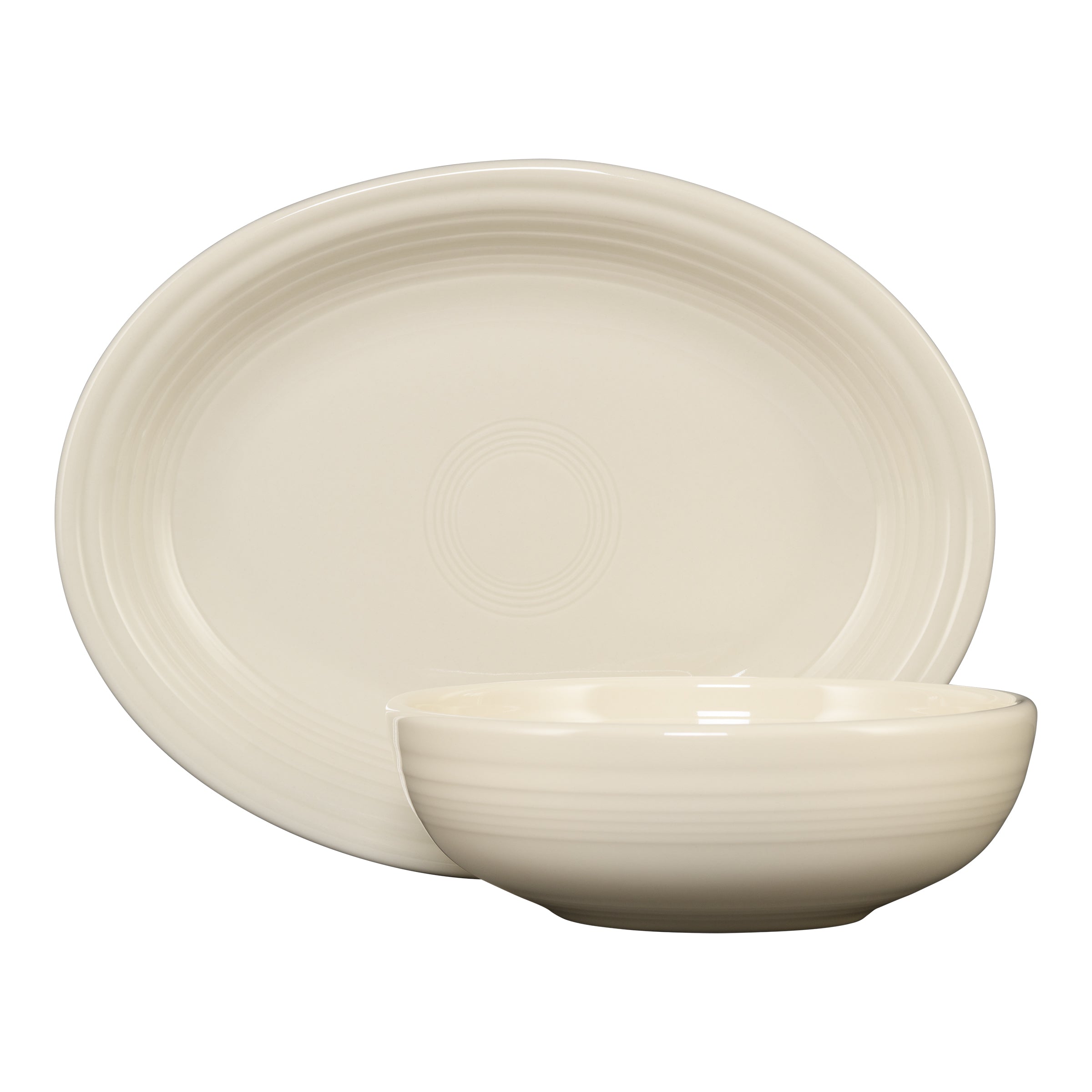 Fiesta Dinnerware - 2-Piece Serve Set 11 5/8 Inch Oval Platter & 38 OZ Bistro Bowl - Image 11