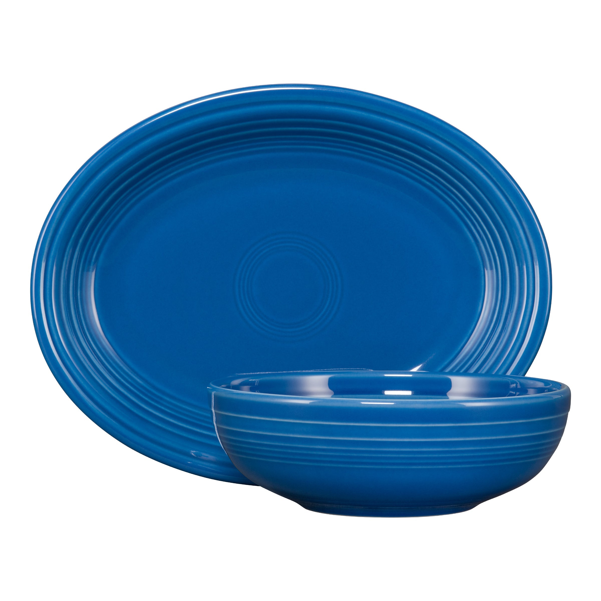 Fiesta Dinnerware - 2-Piece Serve Set 11 5/8 Inch Oval Platter & 38 OZ Bistro Bowl - Image 6