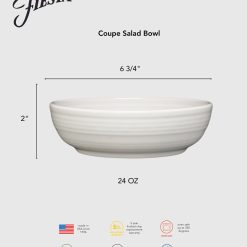 Alternative view of Fiesta Dinnerware - Lavender Coupe 6 3/4 Inch Salad Bowl 24 OZ