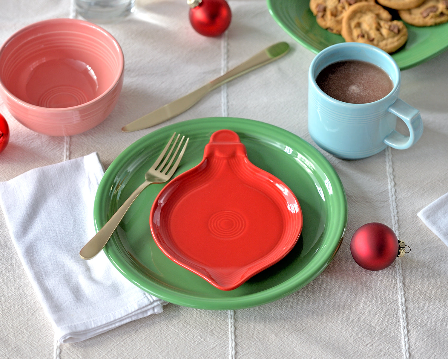 Fiesta Dinnerware - 8 3/4 Inch Ornament Shaped Plate - Image 5