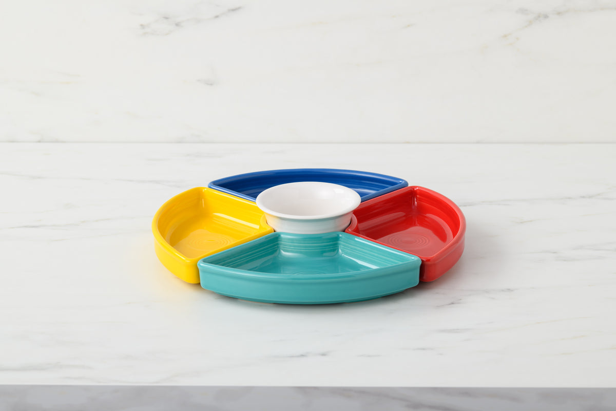 Fiesta Dinnerware - Vibrant 5-Piece Mixed Colors Entertaining Set 8 1/5 Inch - Image 4