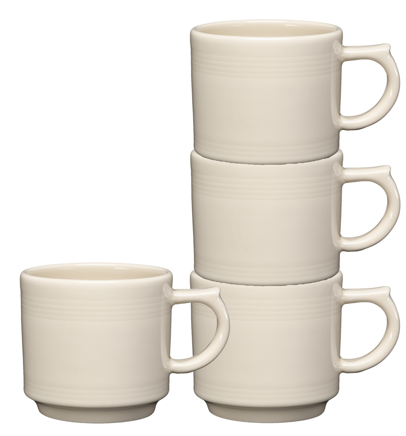 Fiesta Dinnerware - Linen 16 OZ Set of 4 Stackable Mug Set
