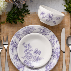 Alternative view of Fiesta Dinnerware - Botanical Floral Lavender Classic Rim 7 1/4 Inch Salad Plate