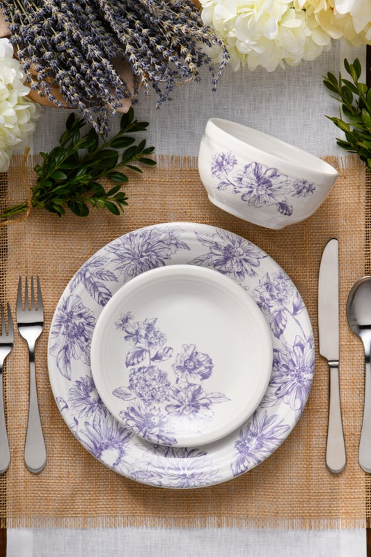 Fiesta Dinnerware - Botanical Floral Lavender Bistro Coupe 5 1/2 Inch Cereal Bowl 22 OZ - Image 2