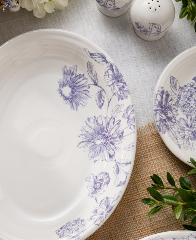 Fiesta Dinnerware - Botanical Floral Lavender 11 5/8 Inch Medium Oval Serving Platter - Image 2