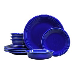 Fiesta Dinnerware - New Retired Classic Rim 12-Piece Dinnerware Set, Service for 4