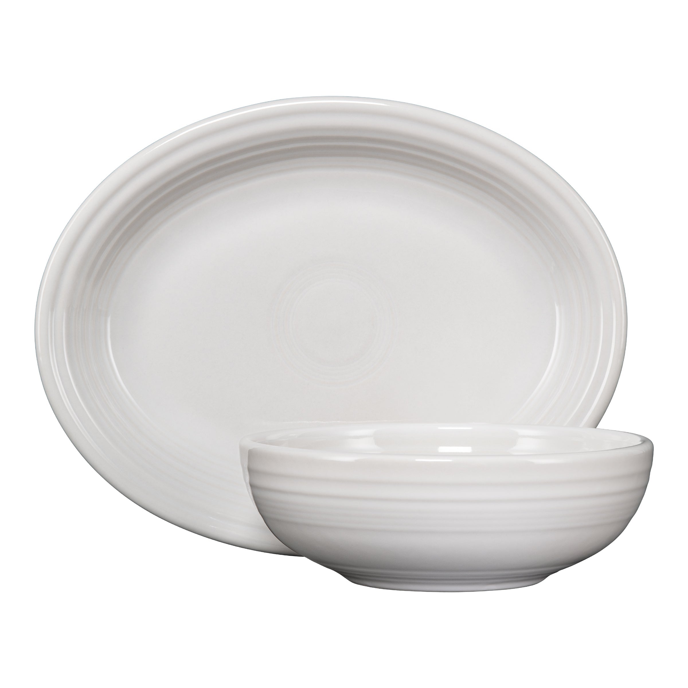 Fiesta Dinnerware - 2-Piece Serve Set 11 5/8 Inch Oval Platter & 38 OZ Bistro Bowl - Image 8