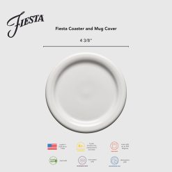 Alternative view of Fiesta Dinnerware - Vibrant 4 3/8 Inch Mixed Color Coaster and Mug Cover