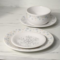 Alternative view of Fiesta Dinnerware - White Snowflake Classic Rim 7 1/4 Inch Salad Plate