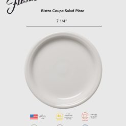 Alternative view of Fiesta Dinnerware - Bistro Coupe 7 1/4 Inch Salad Plate Foundry
