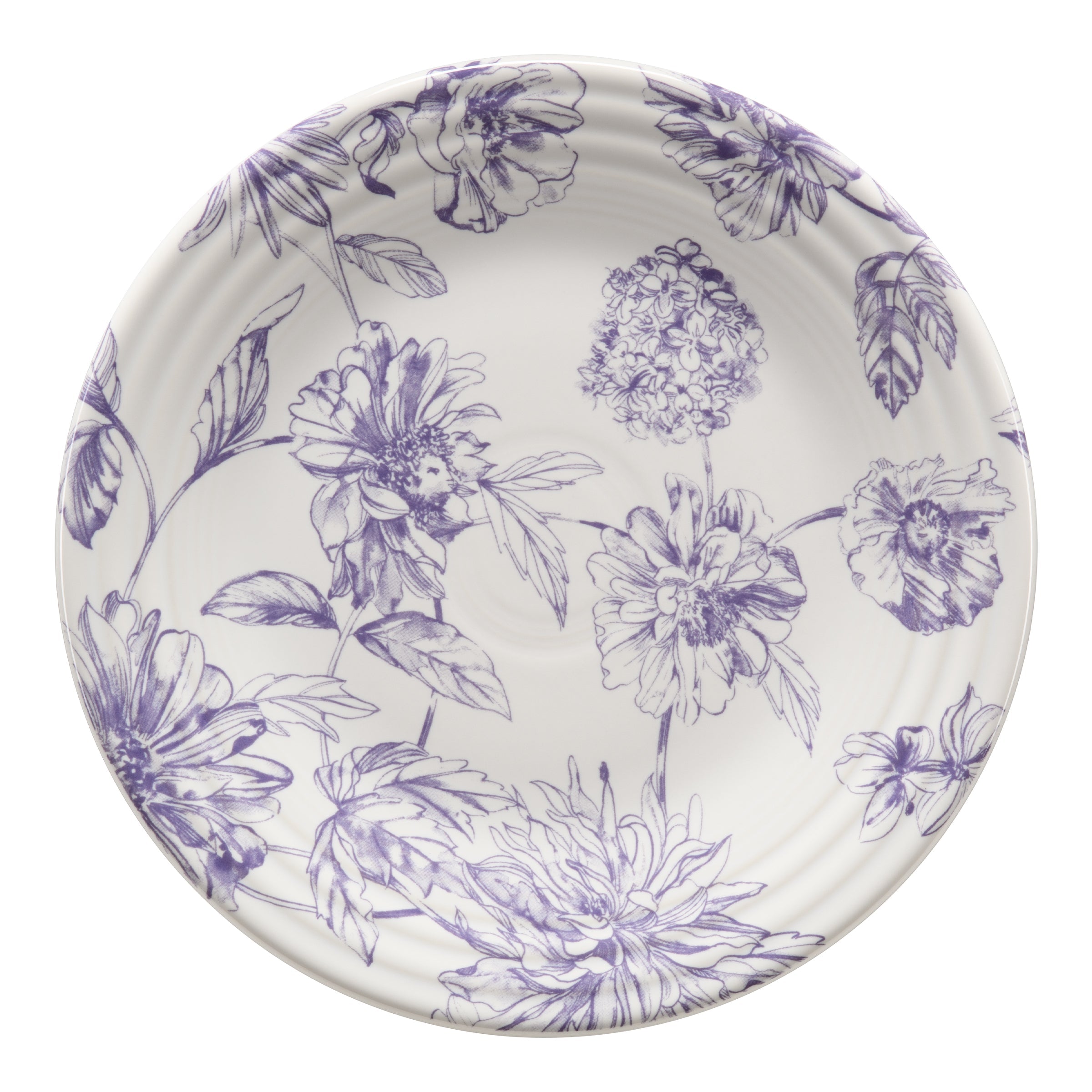 Fiesta Dinnerware - Botanical Floral Lavender Classic Rim 9 Inch Luncheon Plate