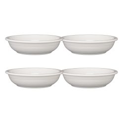 Fiesta Dinnerware - White Set of 4 Classic Rim 8 3/8-Inch 34OZ Pasta Bowls