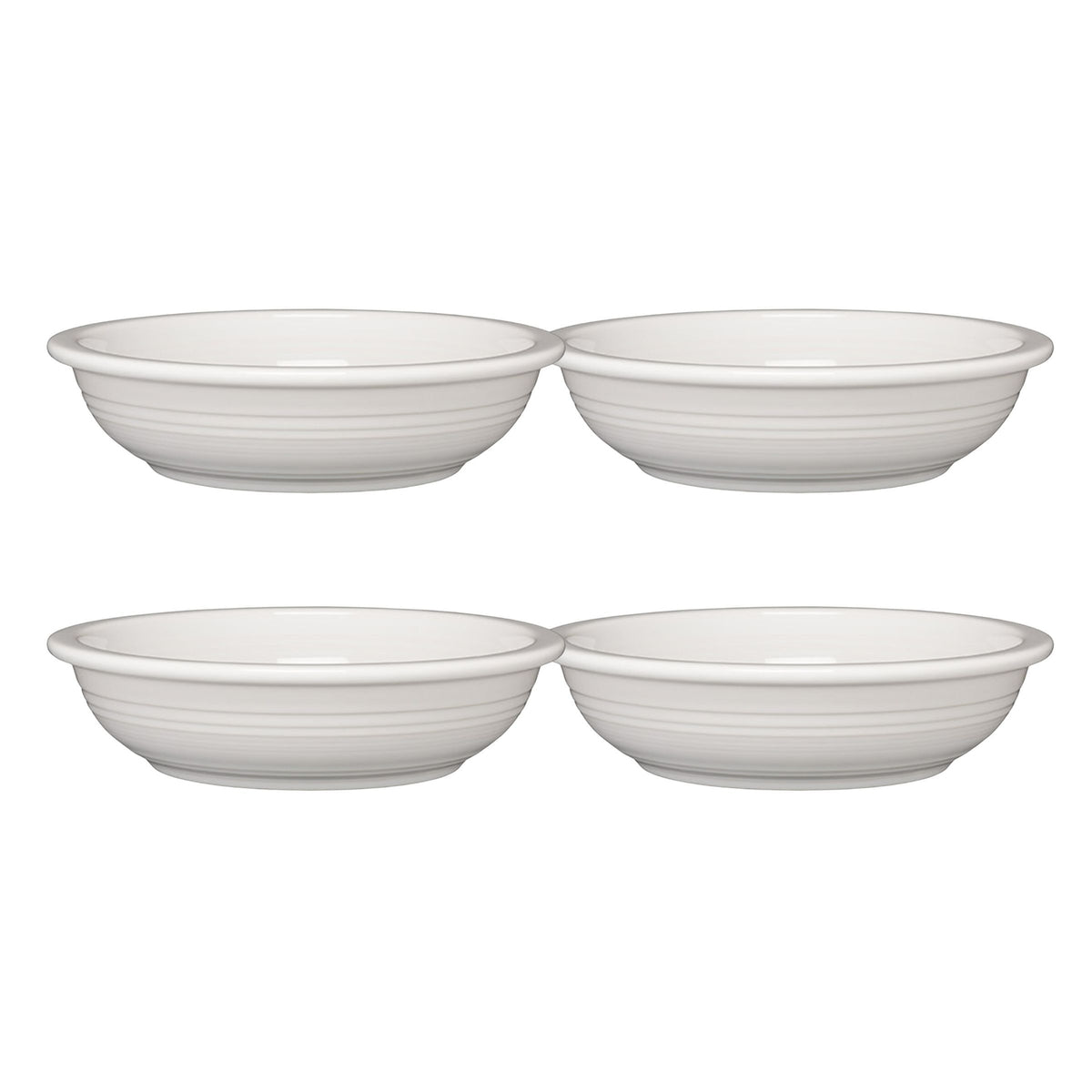 Fiesta Dinnerware - White Set of 4 Classic Rim 8 3/8-Inch 34OZ Pasta Bowls