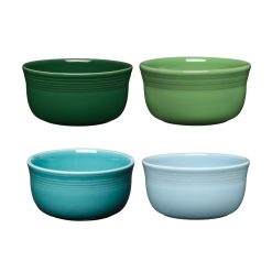 Fiesta Dinnerware - Mixed Aegean All-Purpose 6-Inch 28OZ Gusto Bowls, Set of 4