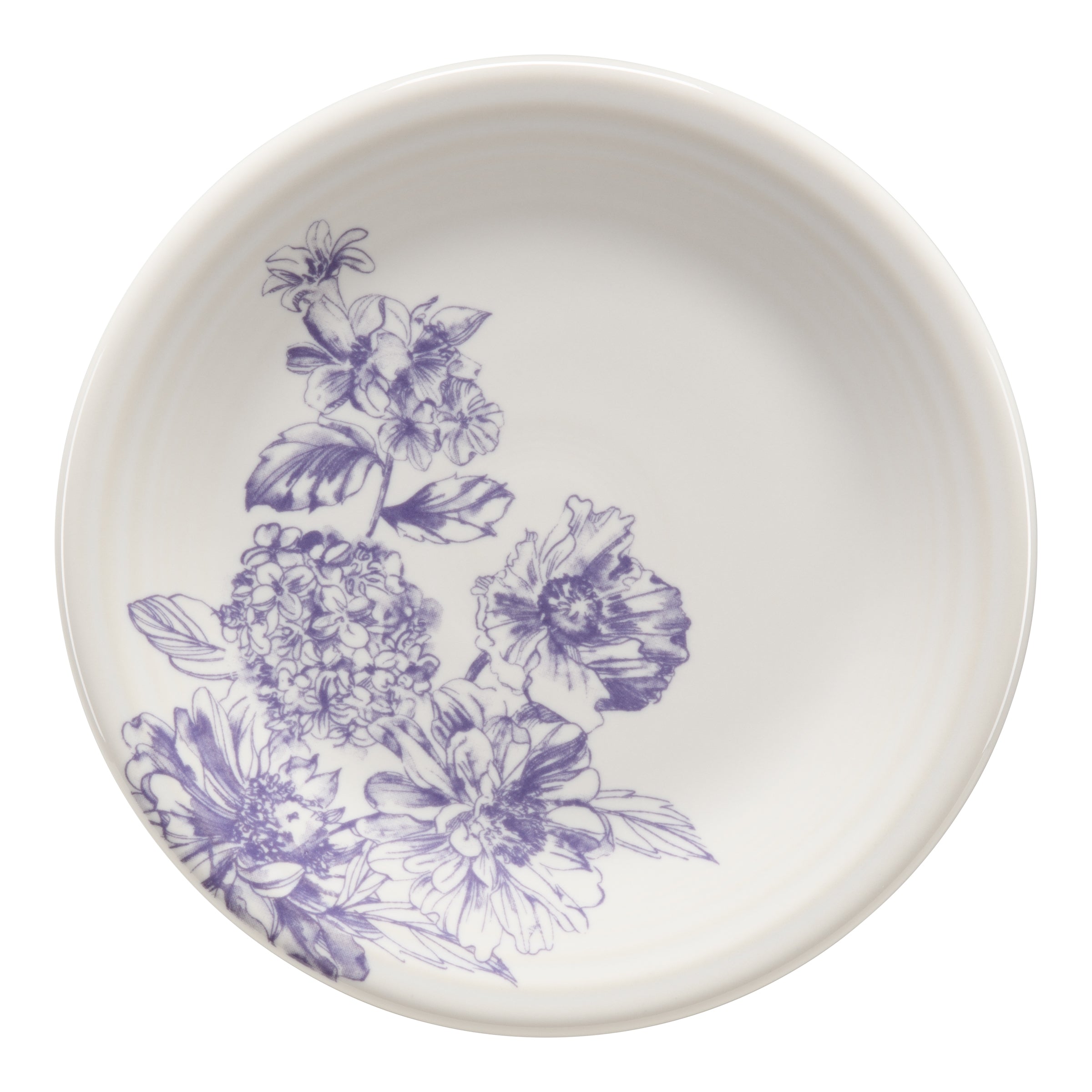 Fiesta Dinnerware - Botanical Floral Lavender Classic Rim 7 1/4 Inch Salad Plate