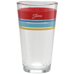 Alternative view of Fiesta Dinnerware - Vibrant 16 oz. Edgeline Cooler Glass - Set of 4