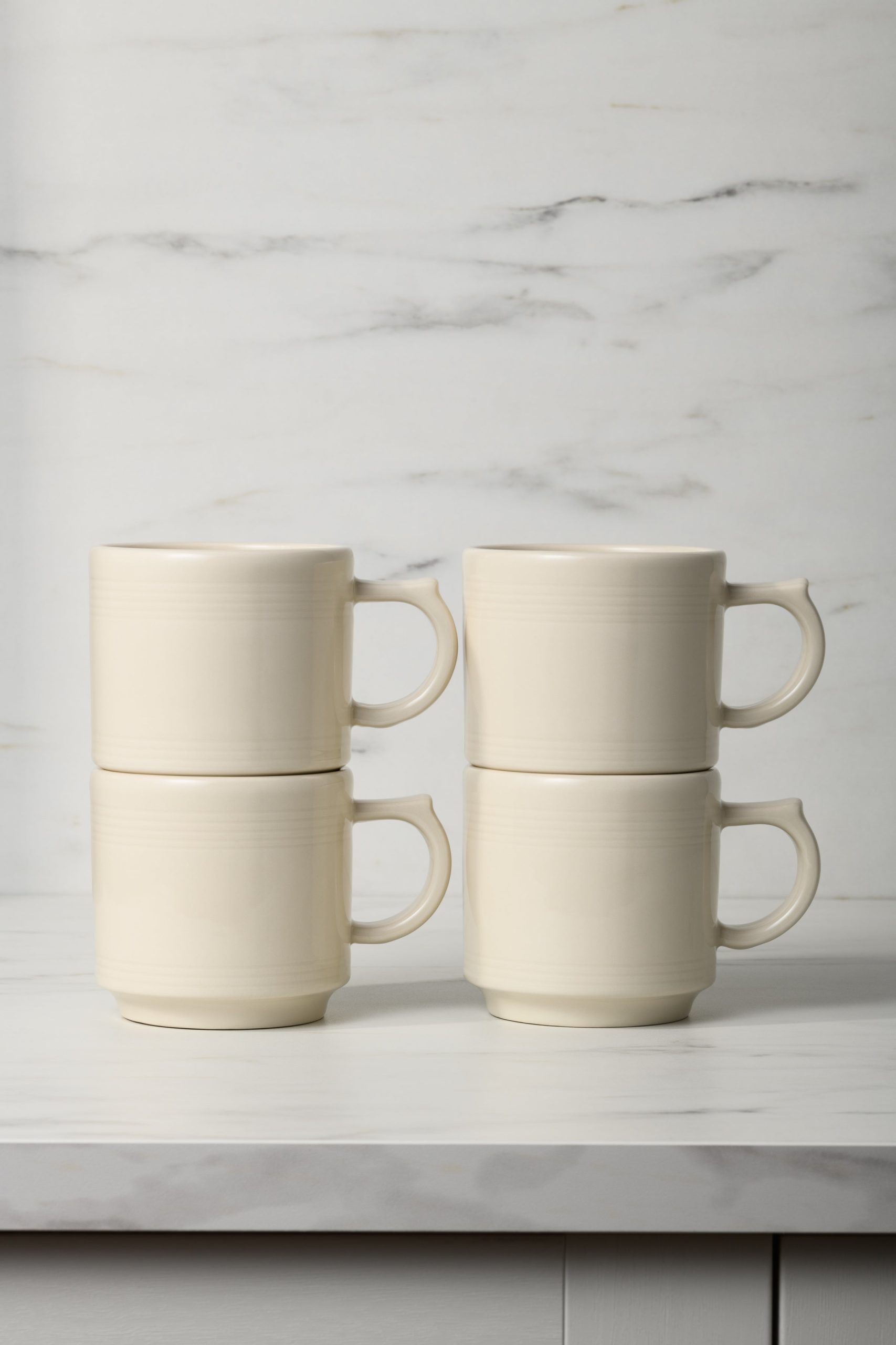 Fiesta Dinnerware - Linen 16 OZ Set of 4 Stackable Mug Set - Image 2