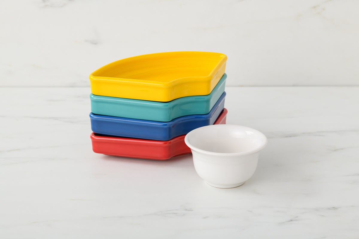 Fiesta Dinnerware - Vibrant 5-Piece Mixed Colors Entertaining Set 8 1/5 Inch - Image 3