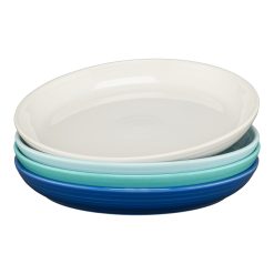 Fiesta Dinnerware - Mixed Coastal Blues Coupe 10 3/8 Inch Dinner Bowl 40 OZ, Set of 4