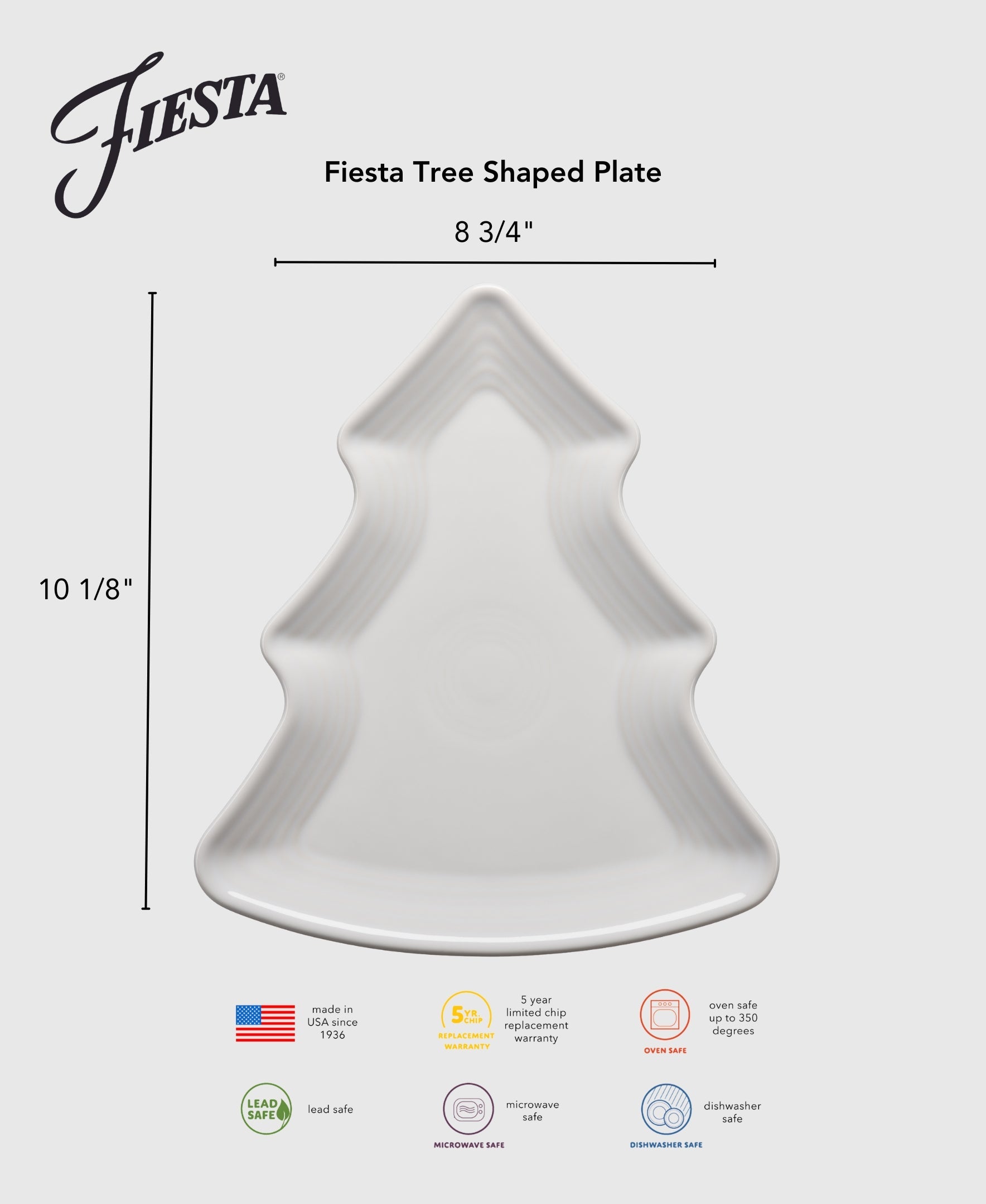 Fiesta Dinnerware - Tree Shaped Plate 10 1/8 Inch - Image 5