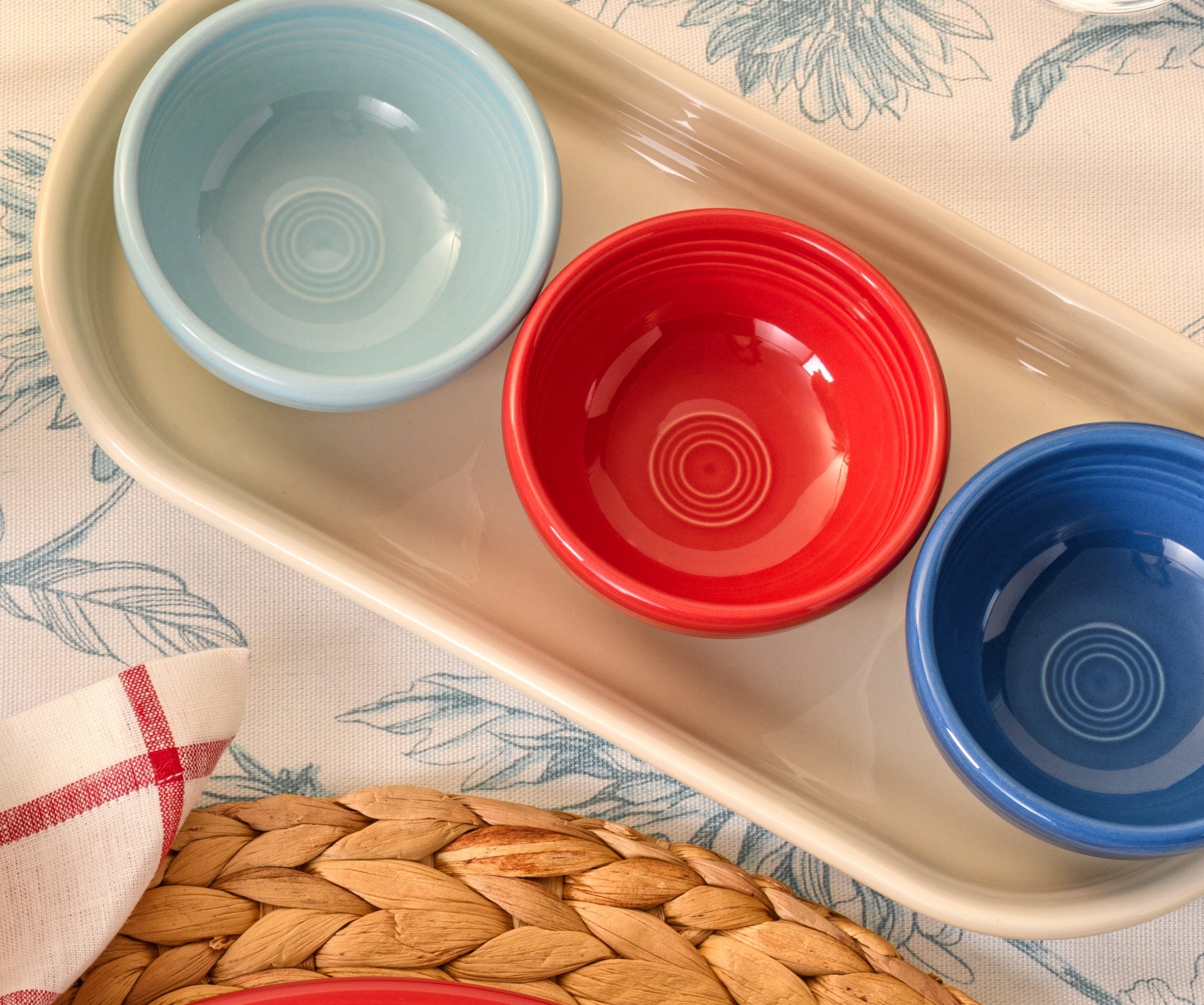 Fiesta Dinnerware - Americana Mixed Colors 4-Piece Condiment Set - Image 3