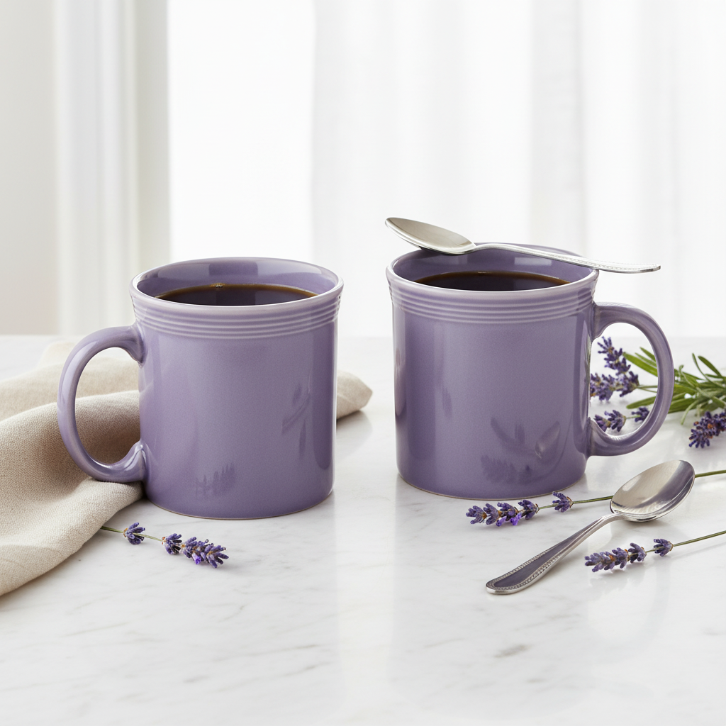 Fiesta Dinnerware - Lavender 12 OZ Java Coffee Mug - Image 3