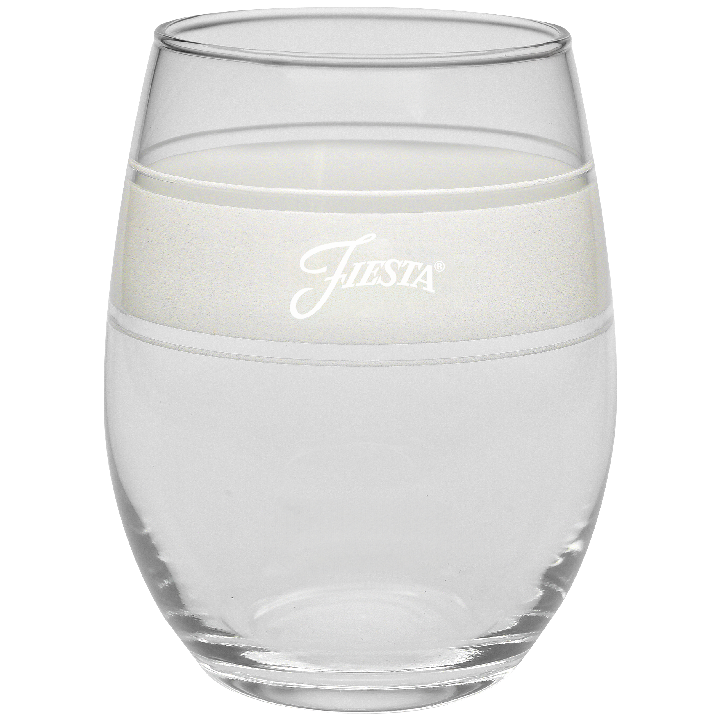 Fiesta Dinnerware - Linen 15 oz. Frame Stemless Glass, Set of 4 - Image 2
