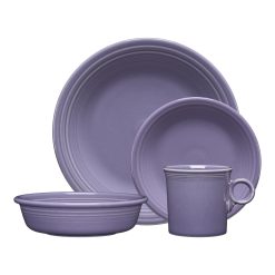 Fiesta Dinnerware - Lavender Classic Rim 4-Piece Place Setting, Service for 1
