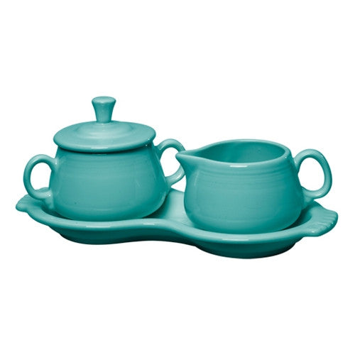 Fiesta Dinnerware - New Retired 4-Piece Sugar Bowl and Creamer Set with Tray - Image 3