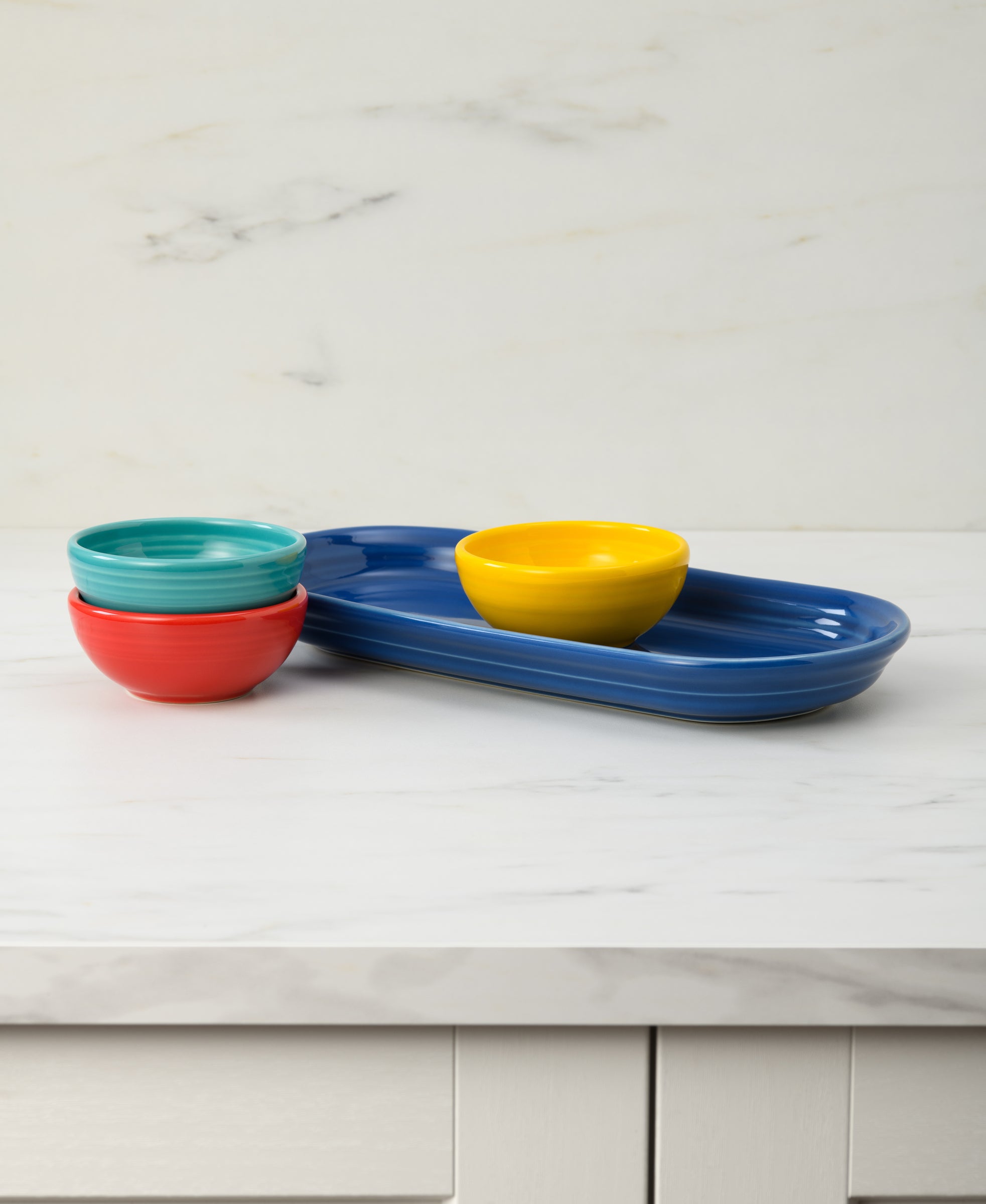 Fiesta Dinnerware - Vibrant Mixed Colors 4-Piece Condiment Set - Image 2